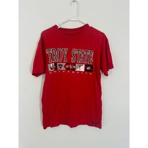 Retro Troy State University T-Shirt - Medium